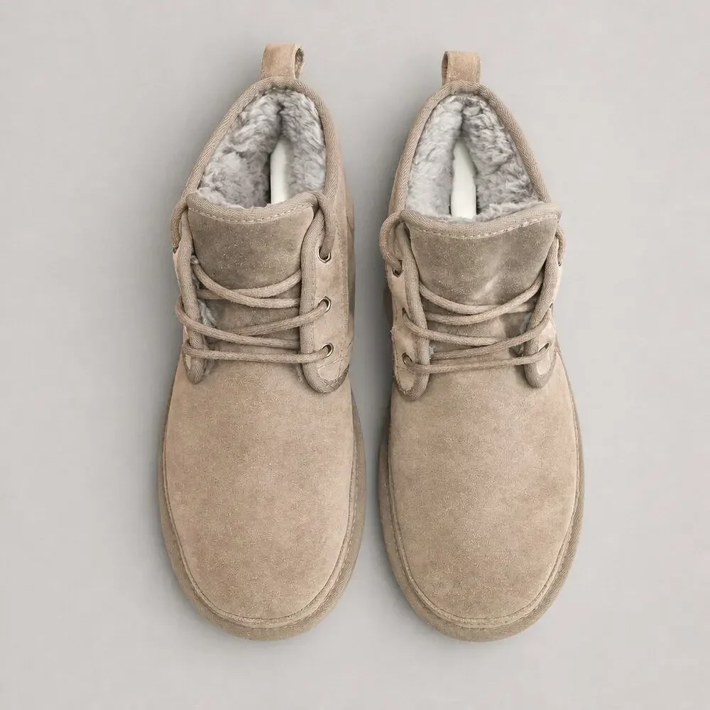 VINTAGE UGG Australia Neumel Suede Chukka Boots Taupe Grey Men's 9.5-10 GUC